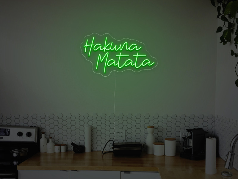 Hakwna Matata - Insegne al neon a LED